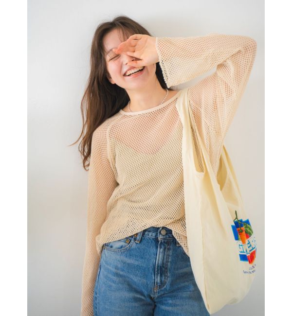 Ungrid「メッシュロングスリーブTee」|Tシャツ・カットソー|