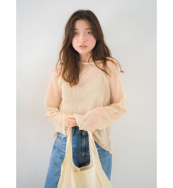 Ungrid「メッシュロングスリーブTee」|Tシャツ・カットソー|