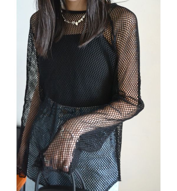 Ungrid「メッシュロングスリーブTee」|Tシャツ・カットソー|