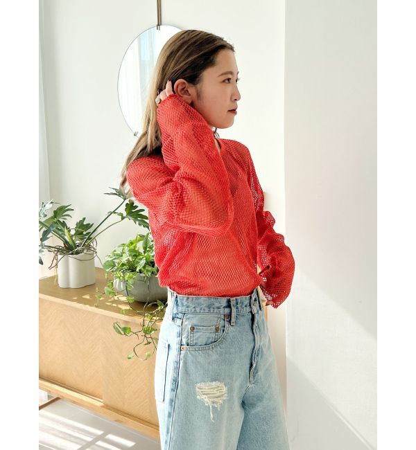 Ungrid「メッシュロングスリーブTee」|Tシャツ・カットソー|