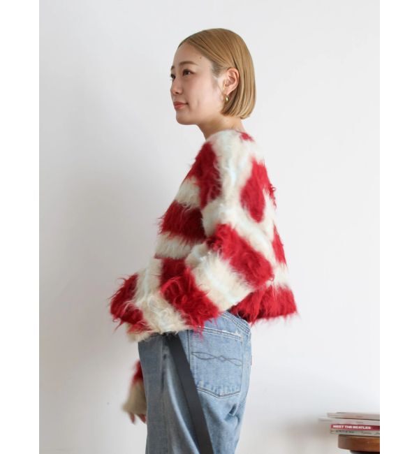 Ungrid「シャギーボーダールーズニット」|ニット・セーター|