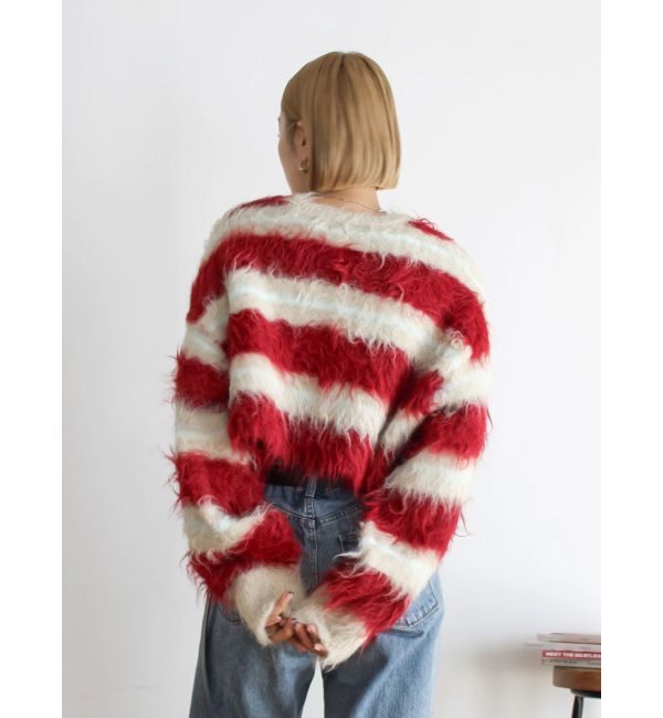 Ungrid「シャギーボーダールーズニット」|ニット・セーター|