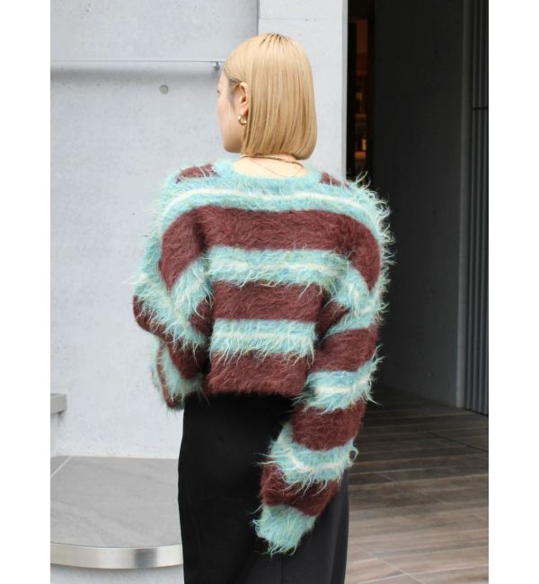 Ungrid「シャギーボーダールーズニット」|ニット・セーター|