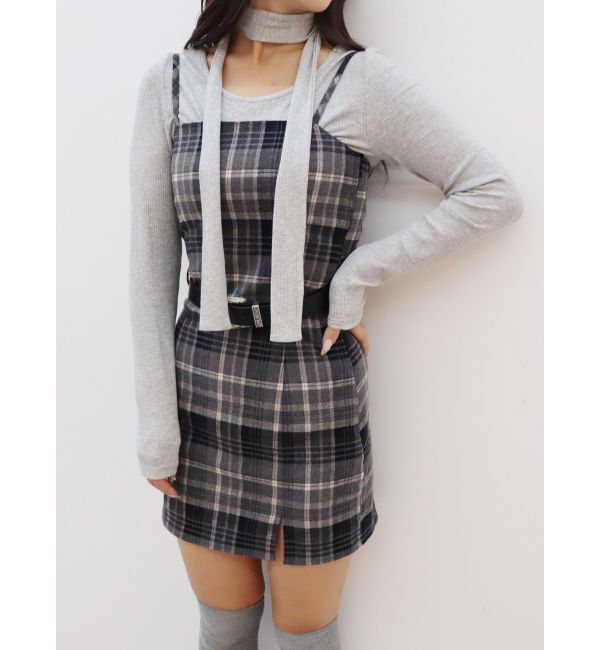 EVRIS「チェックミニワンピース」|ワンピース|
