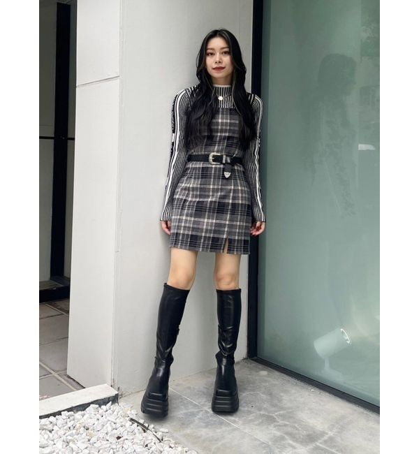 EVRIS「チェックミニワンピース」|ワンピース|