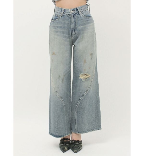 EVRIS「グランジルーズワイドデニムパンツ」|デニム|