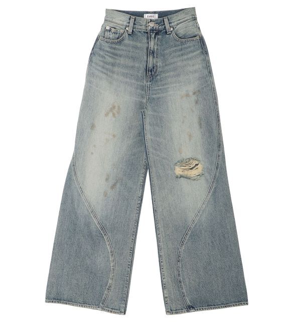 EVRIS「グランジルーズワイドデニムパンツ」|デニム|