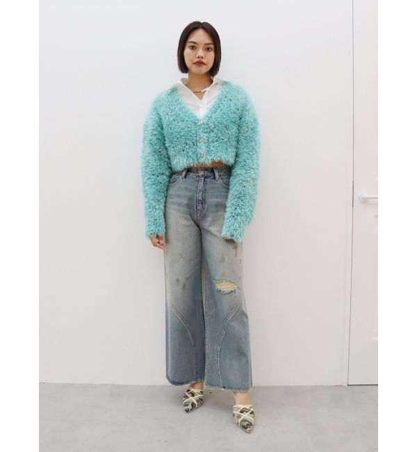 EVRIS「グランジルーズワイドデニムパンツ」|デニム|