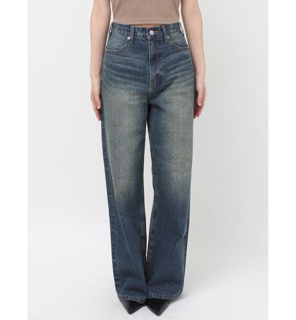 EVRIS「2WAYサロペットワイドデニムパンツ」|デニム|