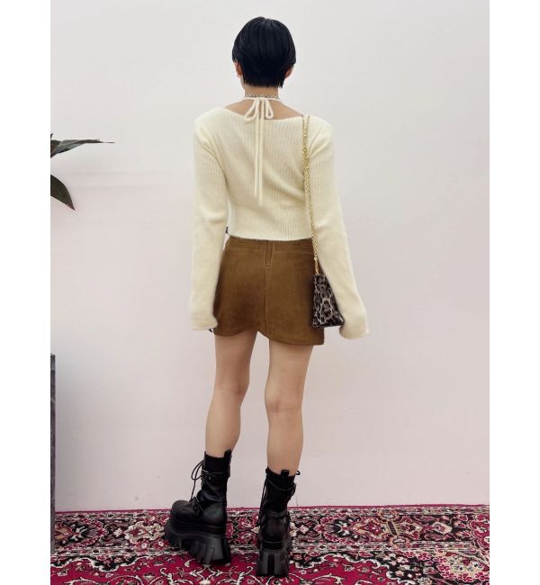 EVRIS「ダブルバックルベルトミニスカート」|スカート|