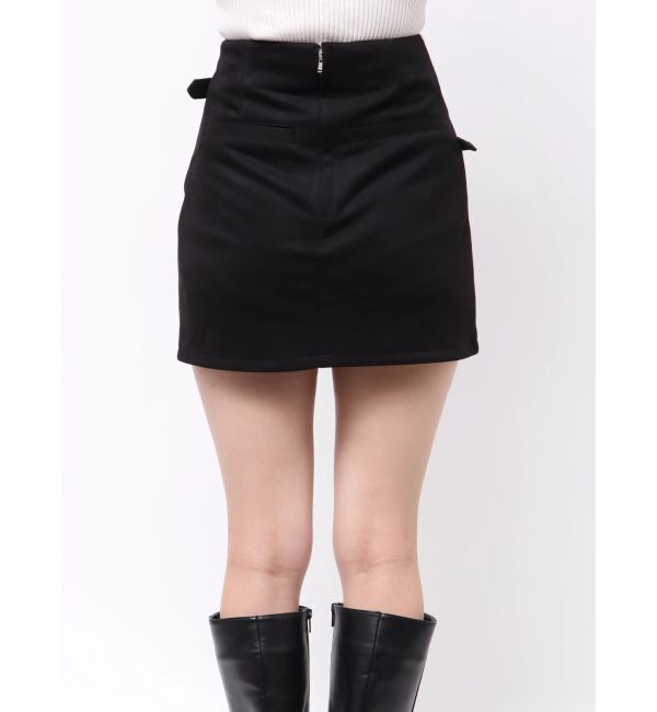 EVRIS「ダブルバックルベルトミニスカート」|スカート|