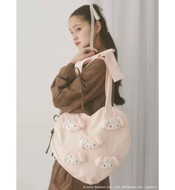 merry jenny「【メロクロコラボ】My Melody heart tote bag(PINK)」|トートバッグ|