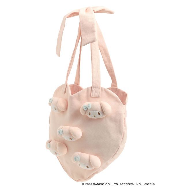 merry jenny「【メロクロコラボ】My Melody heart tote bag(PINK)」|トートバッグ|
