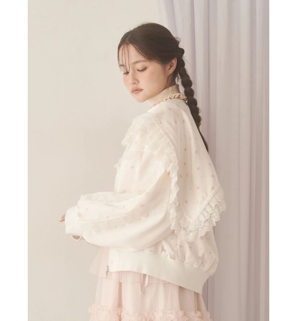 merry jenny「ribbonセーラーサテンブルゾン」|ブルゾン・スタジャン|