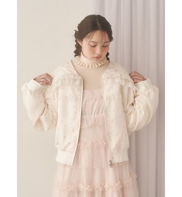 merry jenny「ribbonセーラーサテンブルゾン」|ブルゾン・スタジャン|