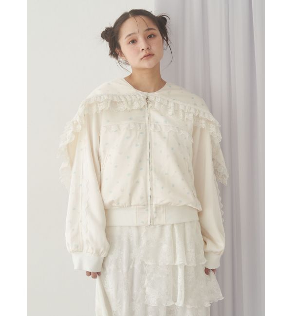 merry jenny「ribbonセーラーサテンブルゾン」|ブルゾン・スタジャン|