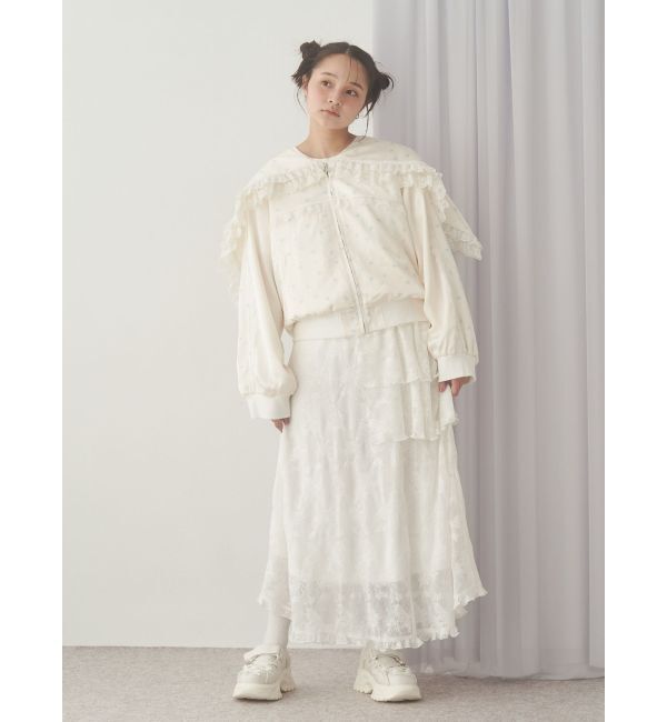 merry jenny「ribbonセーラーサテンブルゾン」|ブルゾン・スタジャン|