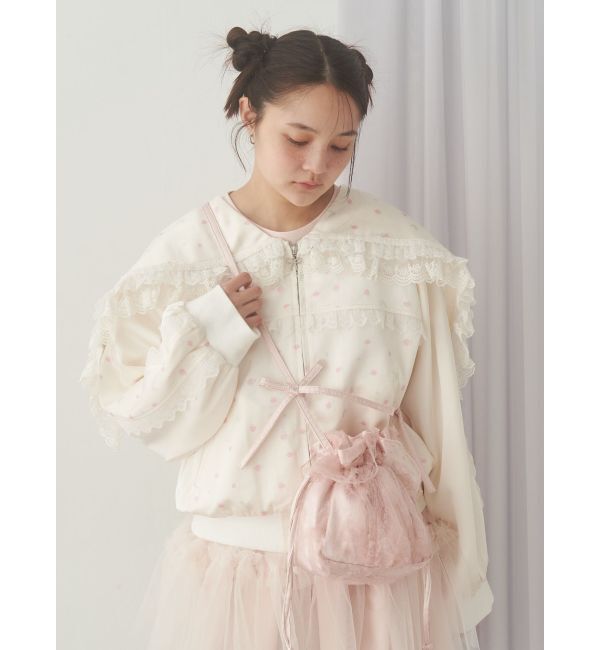 merry jenny「ribbonセーラーサテンブルゾン」|ブルゾン・スタジャン|