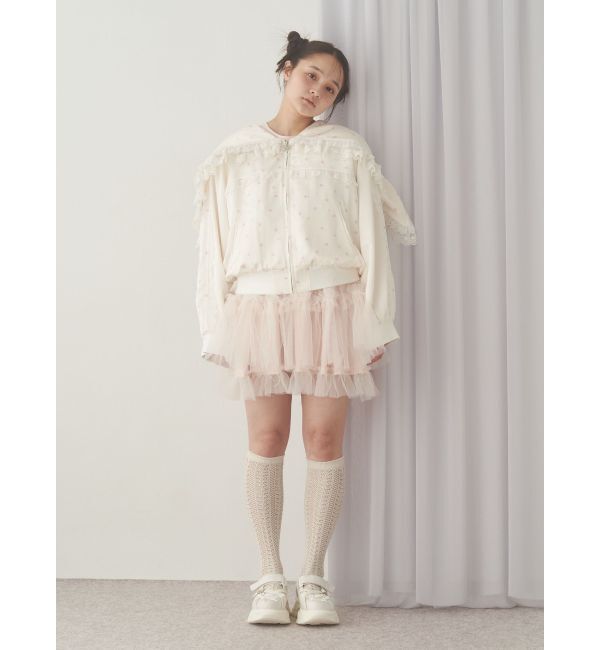 merry jenny「ribbonセーラーサテンブルゾン」|ブルゾン・スタジャン|