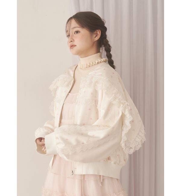 merry jenny「ribbonセーラーサテンブルゾン」|ブルゾン・スタジャン|