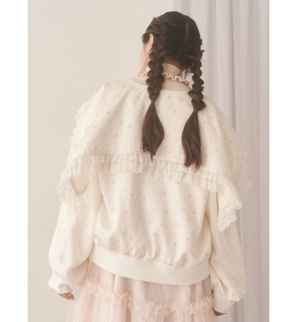 merry jenny「ribbonセーラーサテンブルゾン」|ブルゾン・スタジャン|