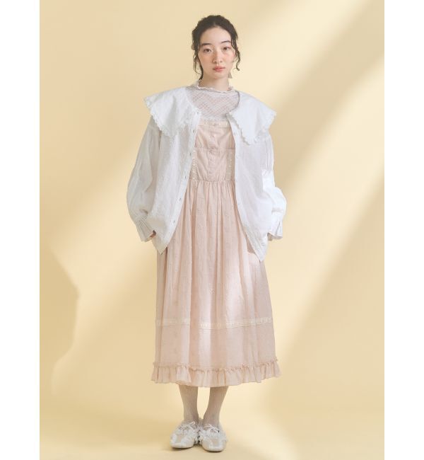 merry jenny「dot laceフリルカラーブラウス」|シャツ・ブラウス|