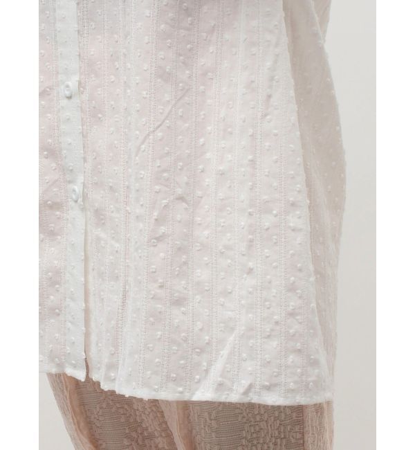 merry jenny「dot laceフリルカラーブラウス」|シャツ・ブラウス|