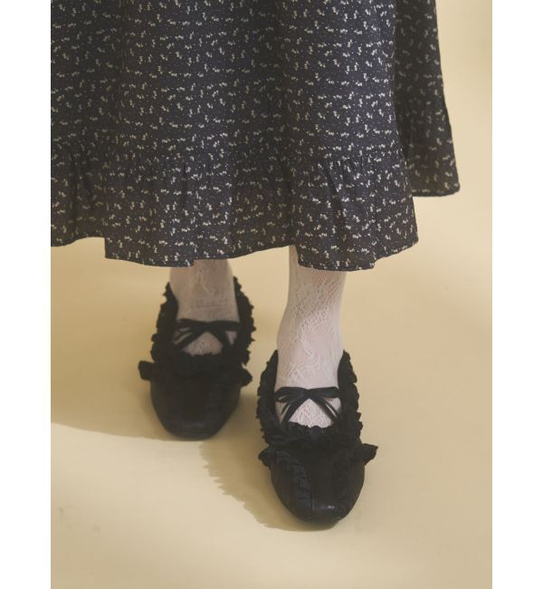 merry jenny「フリルデコラティブバレエシューズ」|バレエシューズ|