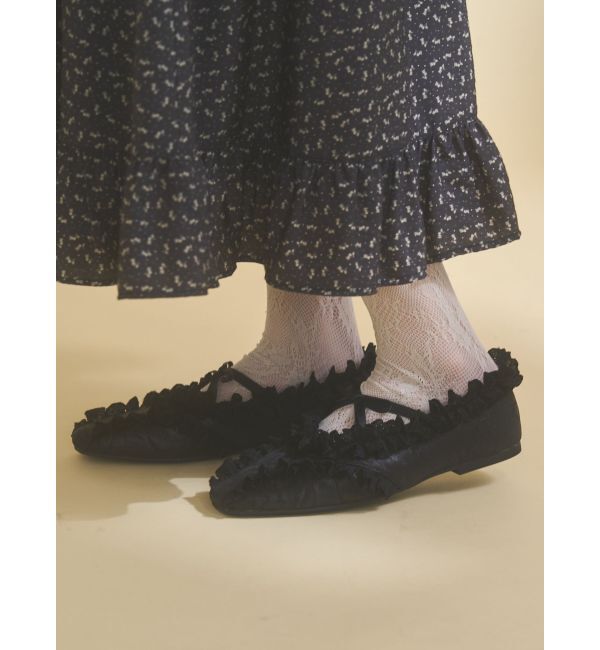 merry jenny「フリルデコラティブバレエシューズ」|バレエシューズ|