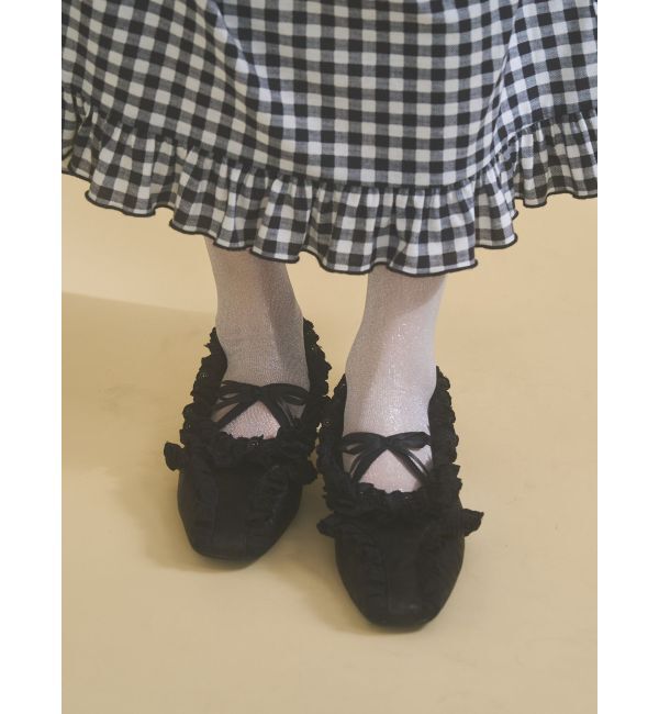 merry jenny「フリルデコラティブバレエシューズ」|バレエシューズ|