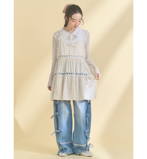 merry jenny「フリルデコラティブバレエシューズ」|バレエシューズ|