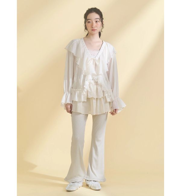 merry jenny「フリルデコラティブバレエシューズ」|バレエシューズ|