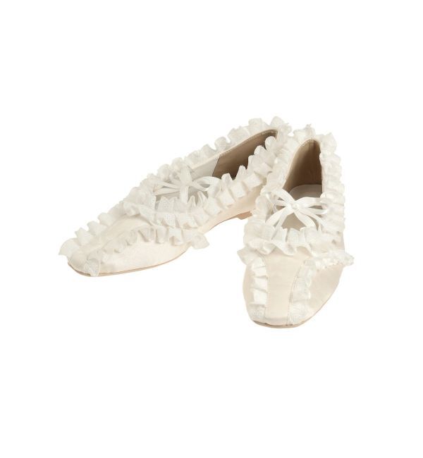 merry jenny「フリルデコラティブバレエシューズ」|バレエシューズ|