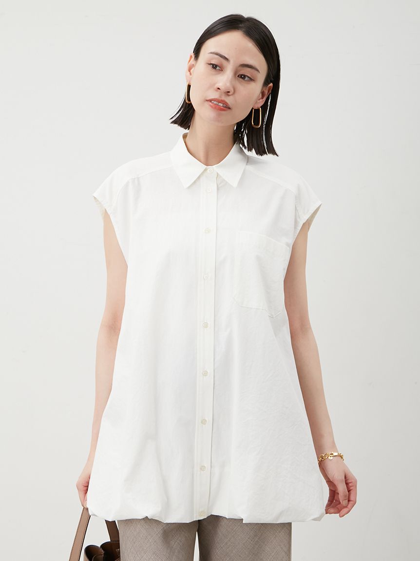 Mila Owen「バルーンヘムノースリシャツ」|シャツ・ブラウス|