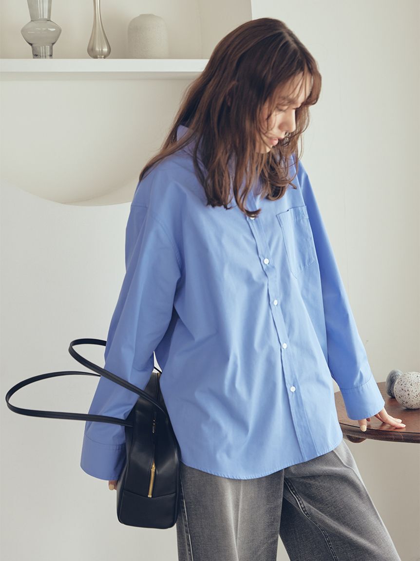 Mila Owen「タブスリーブ釦ダウンシャツ」|シャツ・ブラウス|