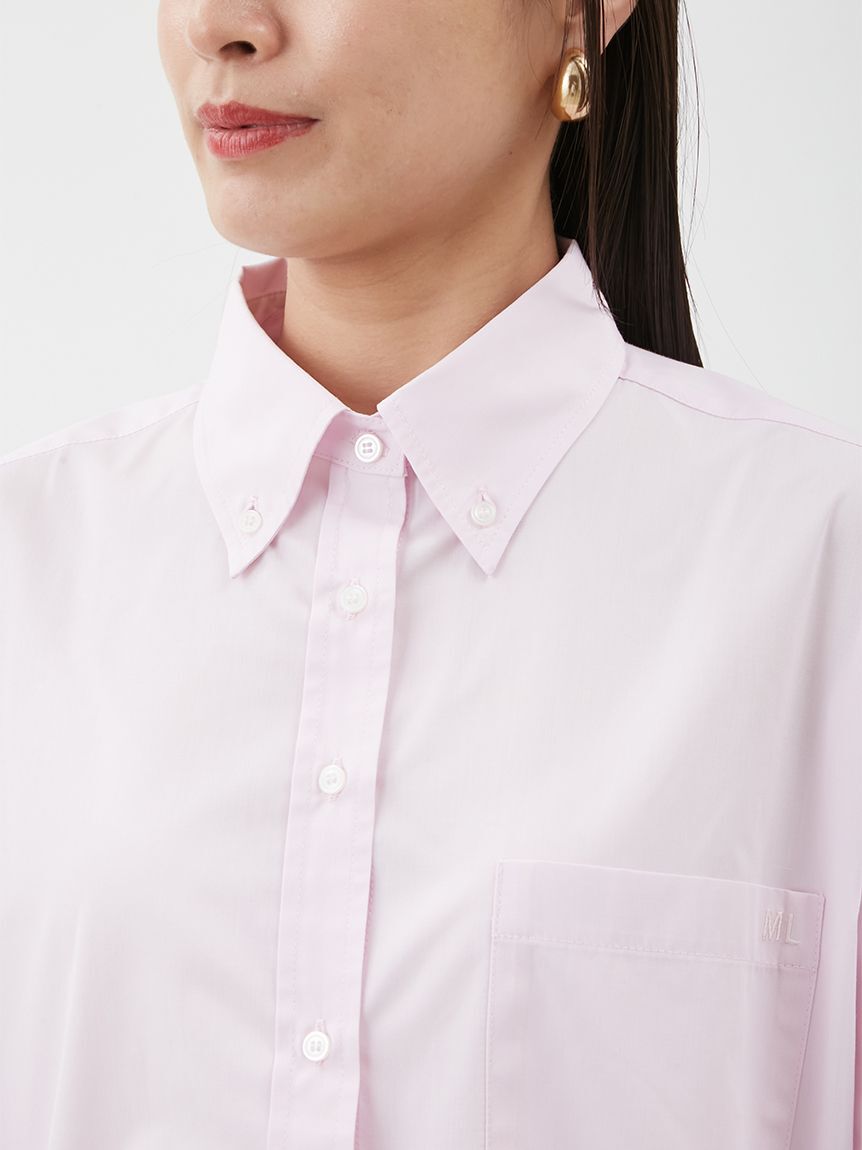 Mila Owen「タブスリーブ釦ダウンシャツ」|シャツ・ブラウス|