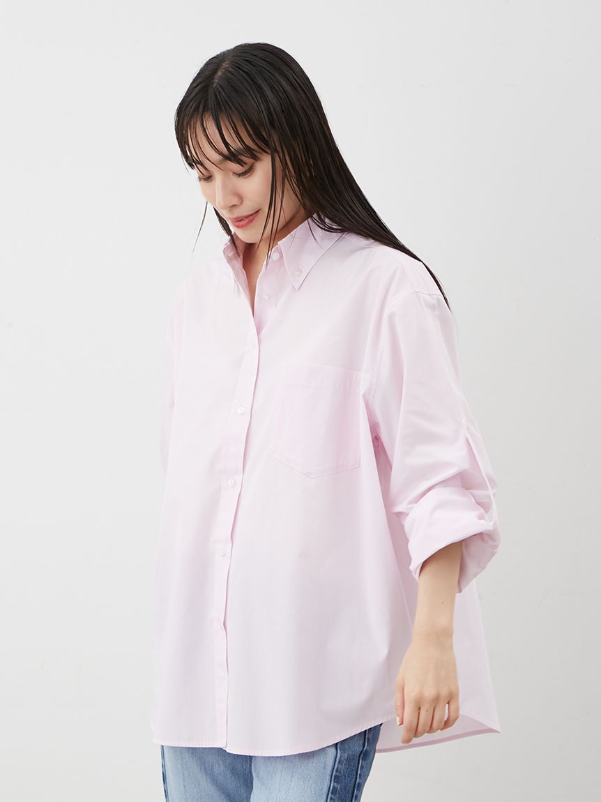 Mila Owen「タブスリーブ釦ダウンシャツ」|シャツ・ブラウス|