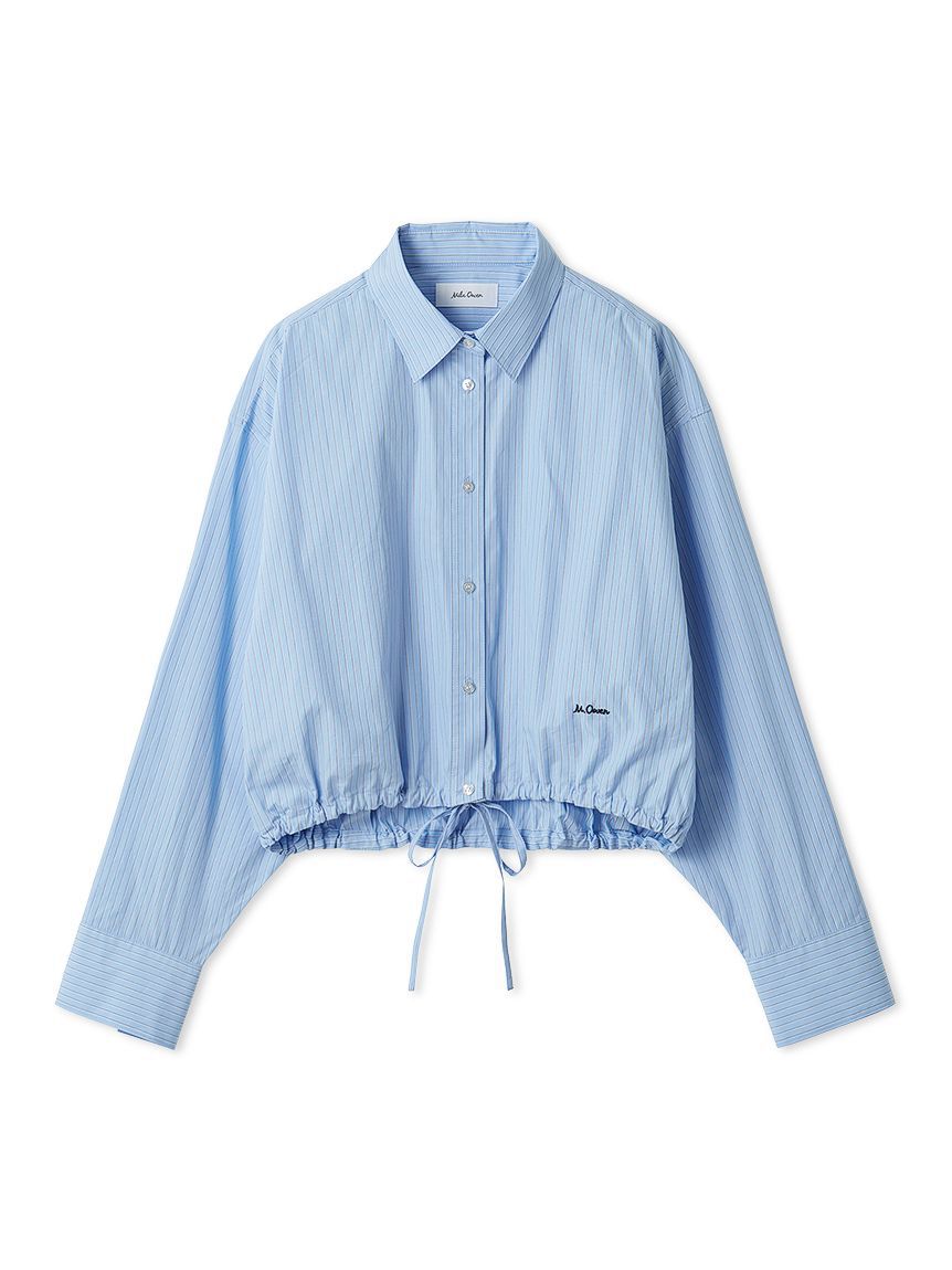 Mila Owen「ストライプドロストショートシャツ」|シャツ・ブラウス|