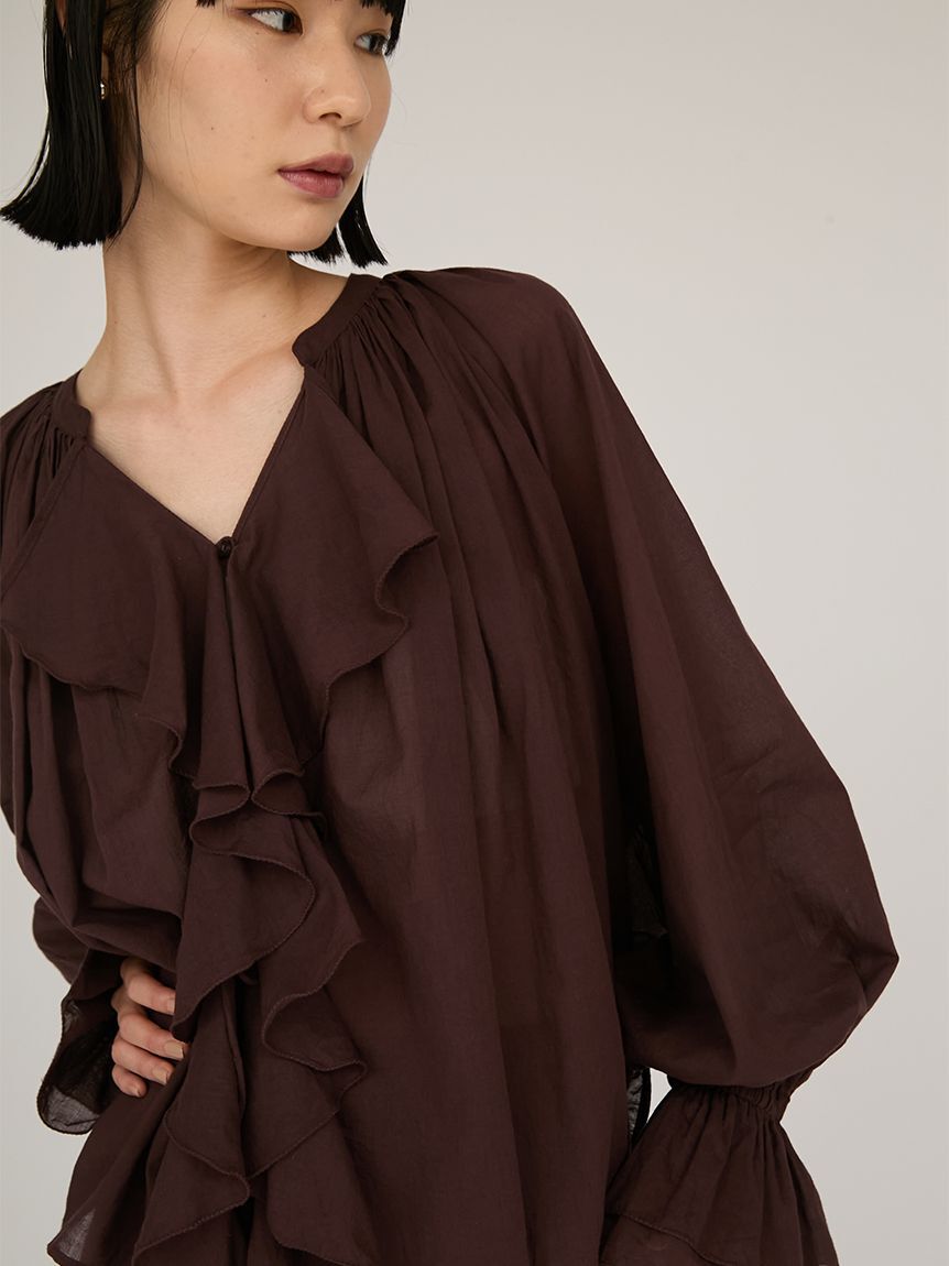 emmi atelier「コットンボイルシフォンブラウス」|シャツ・ブラウス|BUR