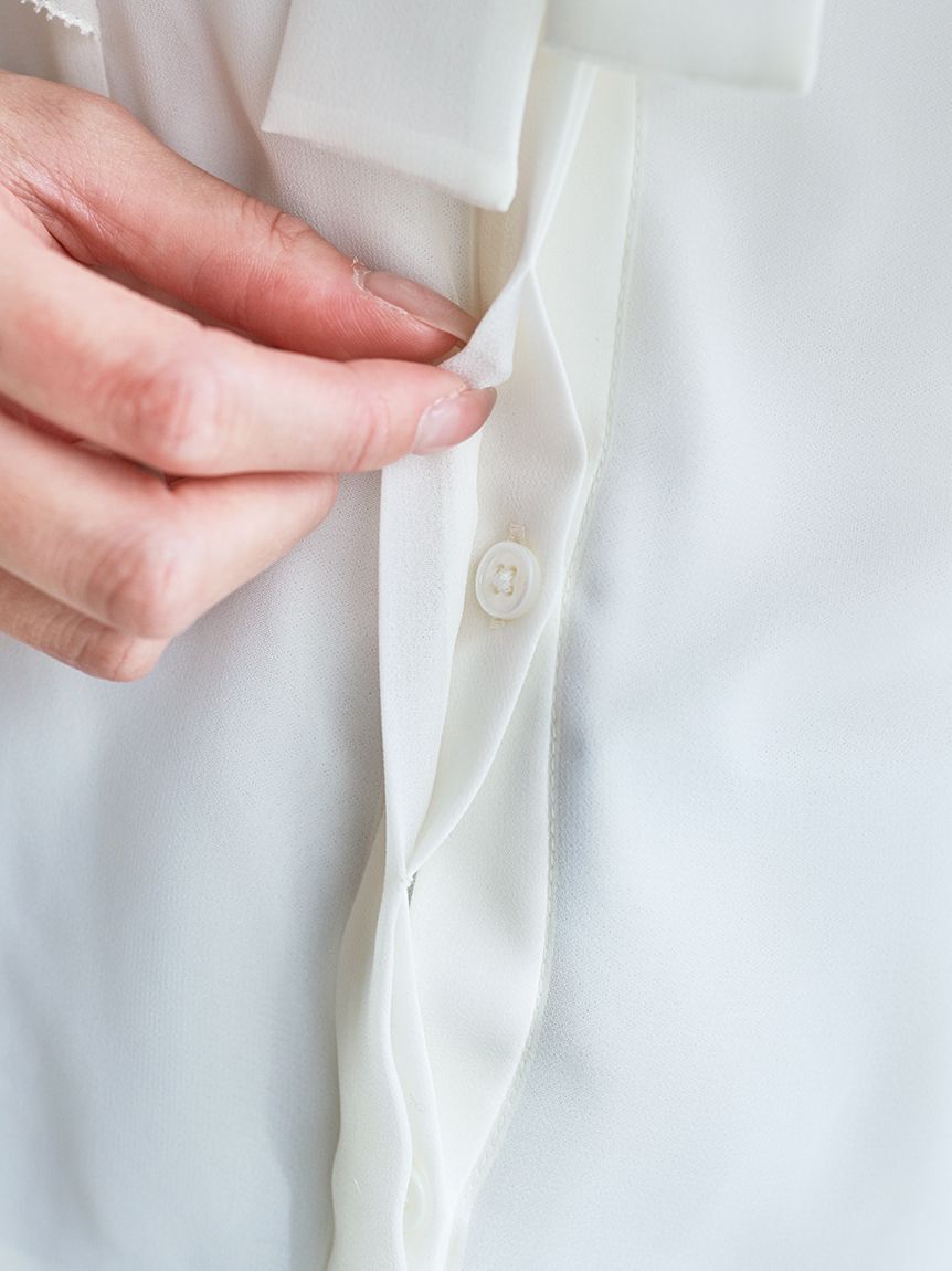 SNIDEL「ボウタイフリルブラウス」|シャツ・ブラウス|