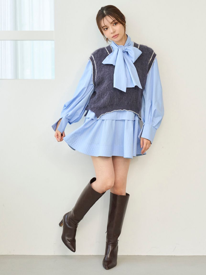 SNIDEL「Sustainableバリエボリュームチュニックブラウス」|シャツ・ブラウス|