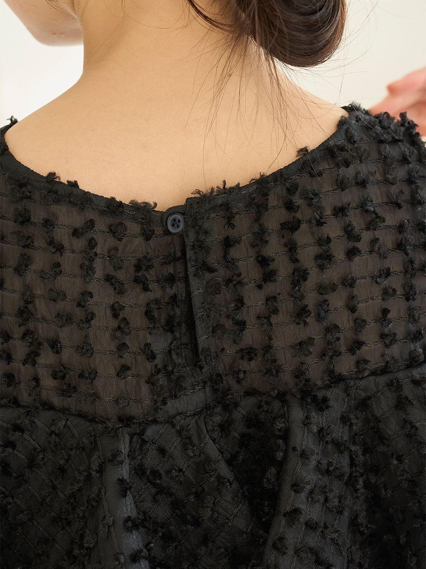 SNIDEL「ラッフルジャガードボリュームブラウス」|シャツ・ブラウス|