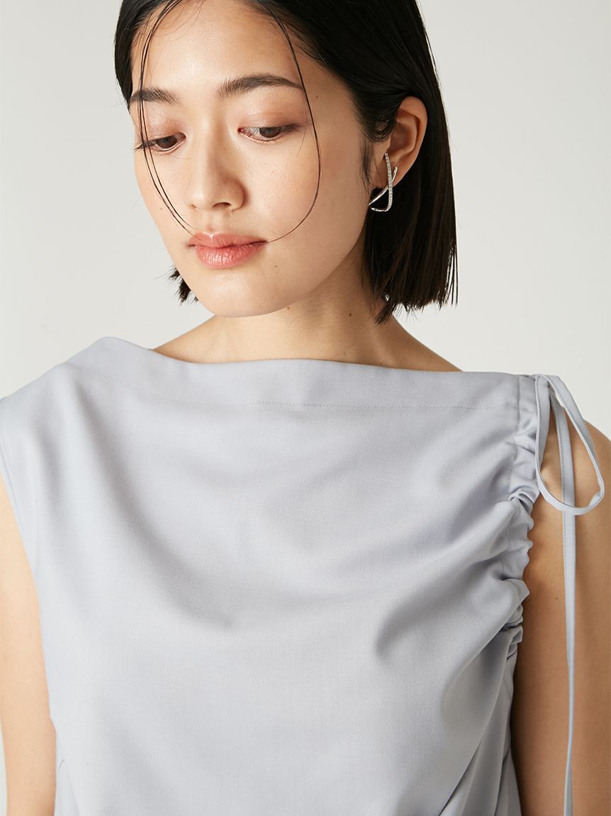 FRAY I.D「ドロストアシメブラウス／ウォッシャブル」|シャツ・ブラウス|