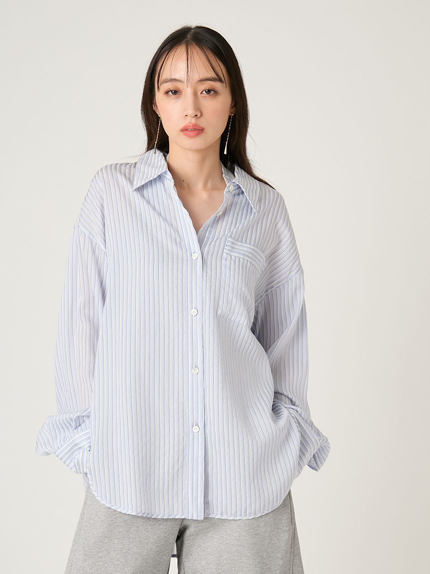 FRAY I.D「リラックスストライプシャツ」|シャツ・ブラウス|