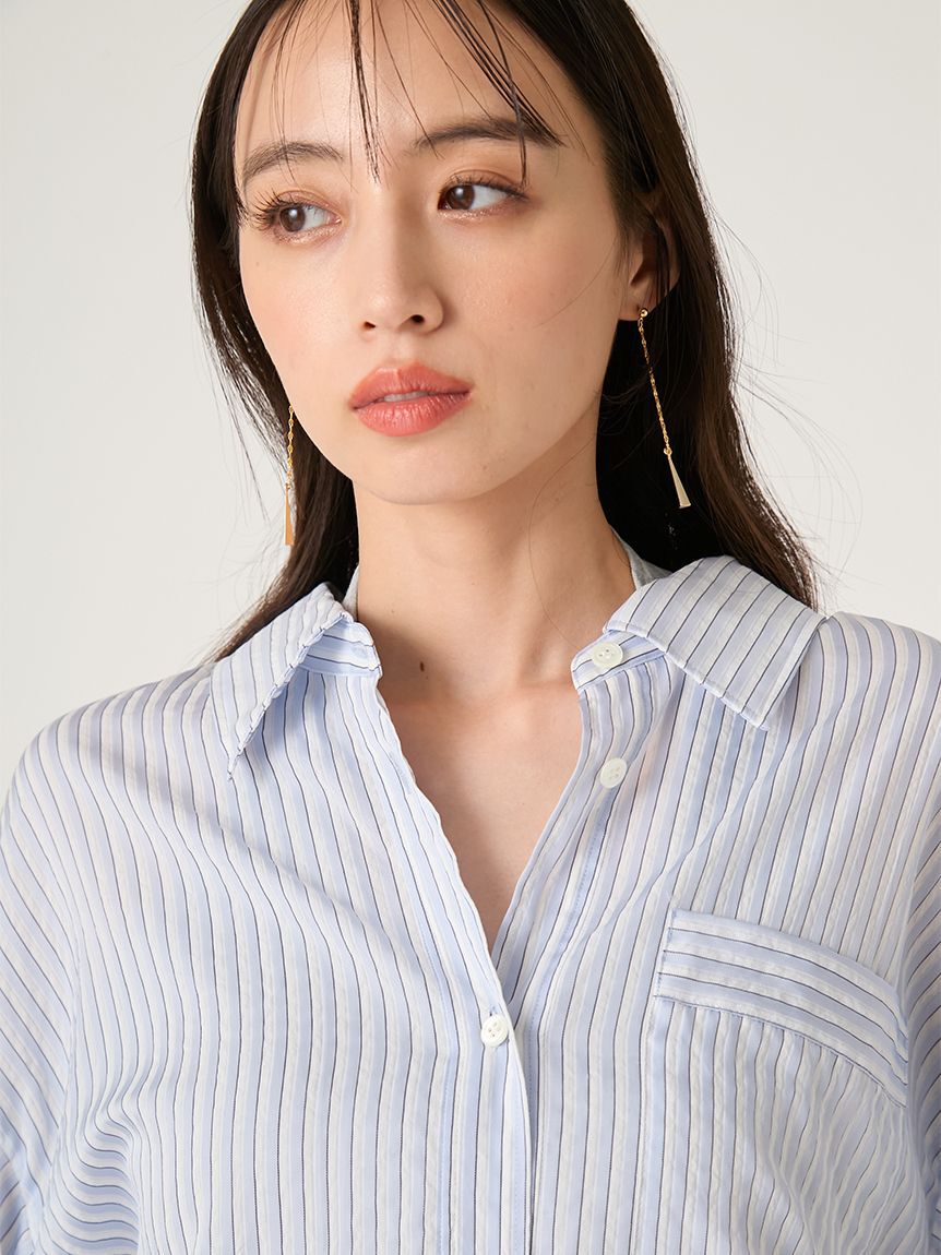 FRAY I.D「リラックスストライプシャツ」|シャツ・ブラウス|