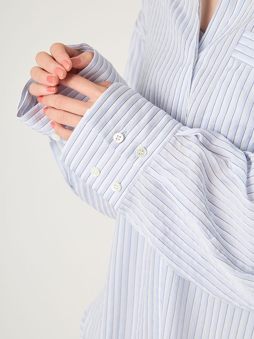 FRAY I.D「リラックスストライプシャツ」|シャツ・ブラウス|