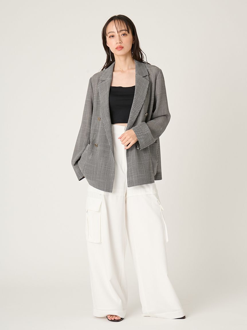 FRAY I.D「サイドファスナーカーゴパンツ／ウォッシャブル・防シワ・接触冷感」|チノ|