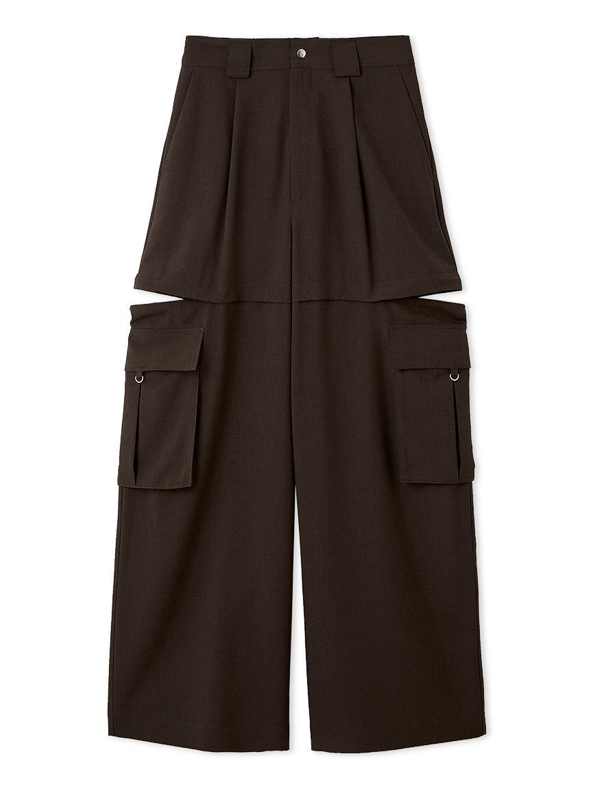 FRAY I.D「サイドファスナーカーゴパンツ／ウォッシャブル・防シワ・接触冷感」|チノ|BRW