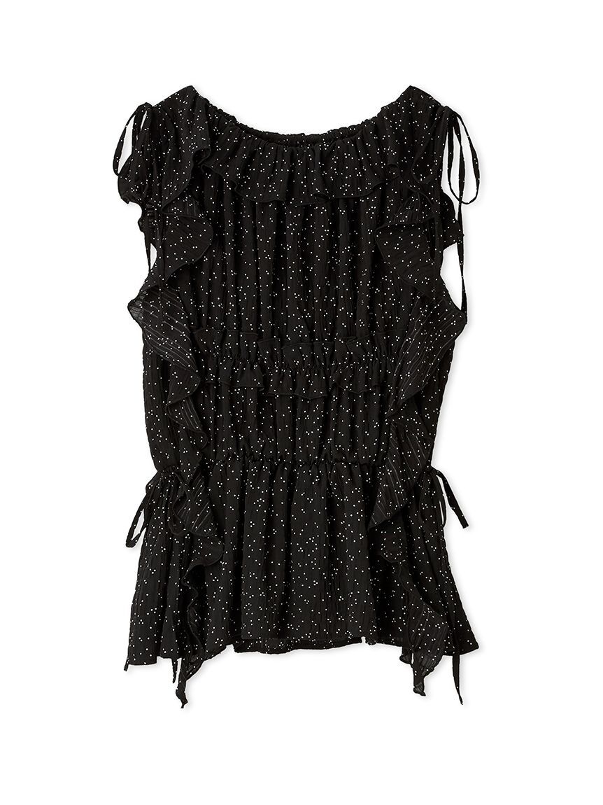 LILY BROWN「フリルシャーリングブラウス」|シャツ・ブラウス|