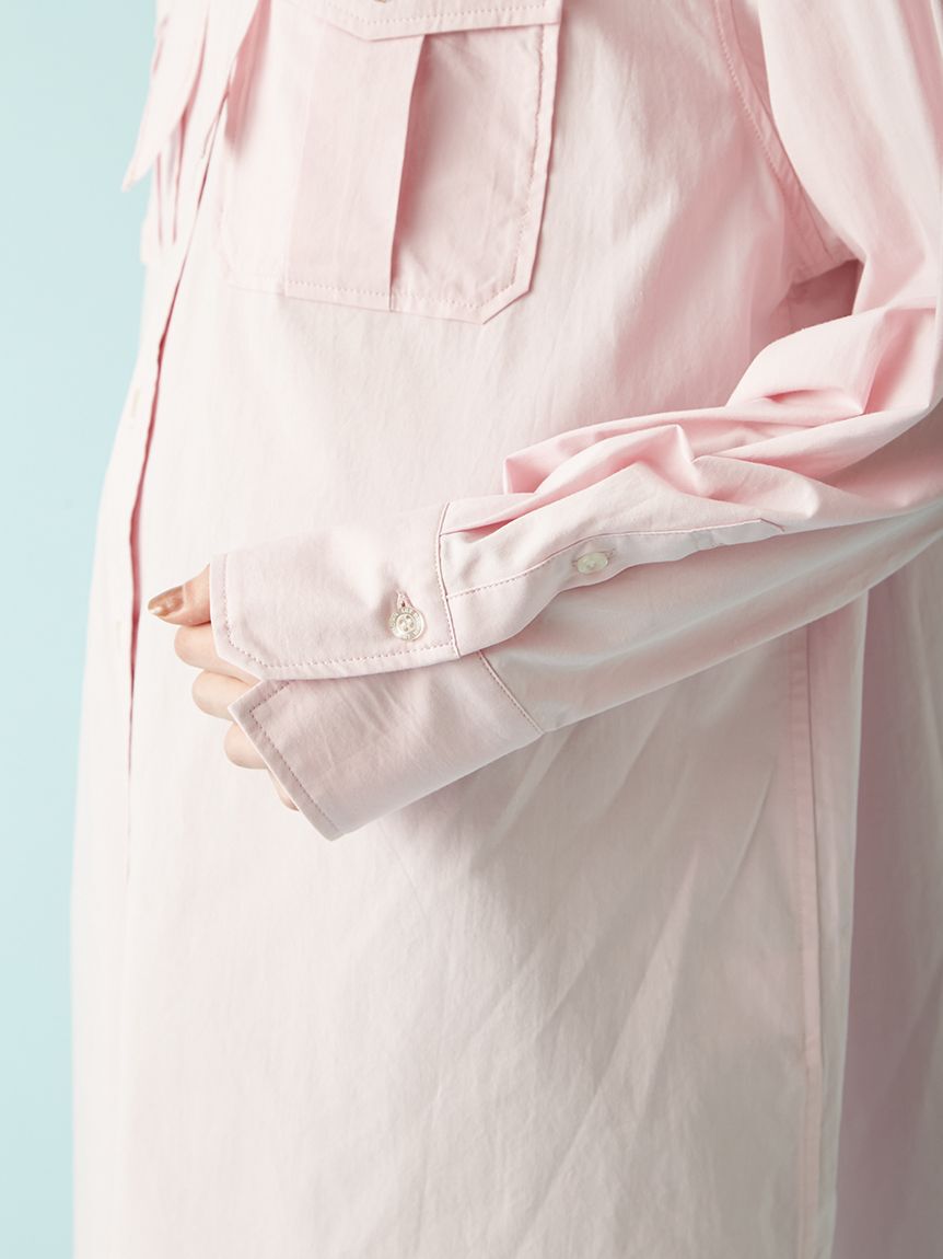 LILY BROWN「Lily Bearスカーフ付きオーバーシャツ」|シャツ・ブラウス|